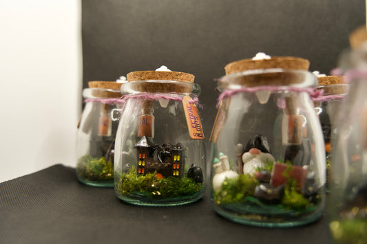 Halloween Glass Jars