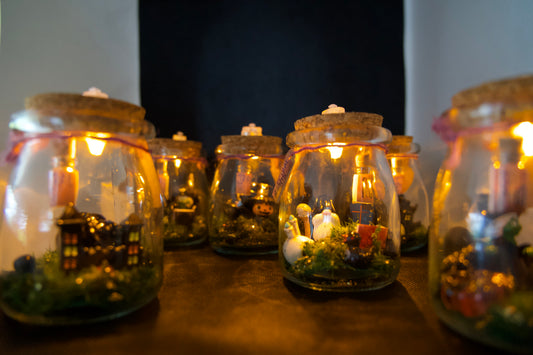 Halloween Glass Jars